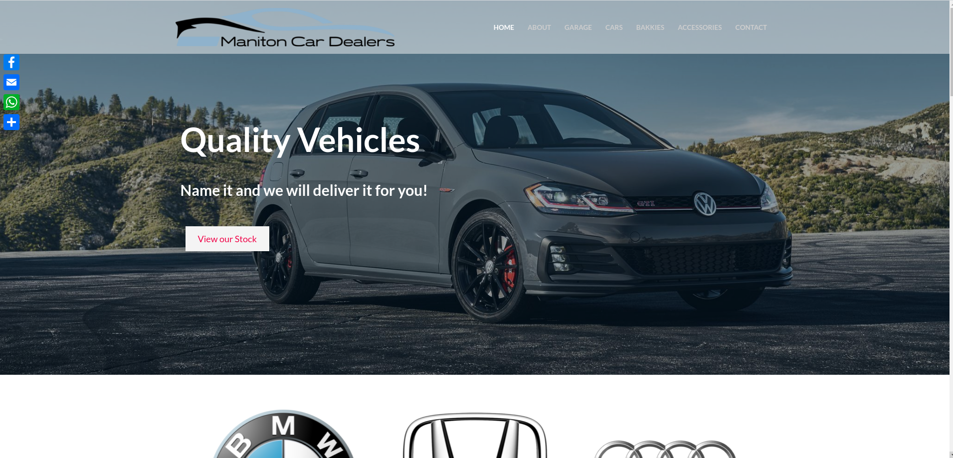 Maniton Car Dealers Home Page